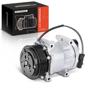 A-Premium A/C Compressor with Clutch Compatible with Dodge Ram 2500 3500 5.9L 1994-2005, Ram 4000 5.9L 2005, Replace# 55036561