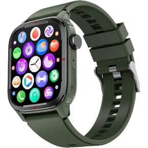 Smart Watch, 1.91-Inch Touch Screen Smartwatch with Text Notification, Make/Answer Calls, Heart Rate, Blood Oxygen, and Activity Trackers - Compatible with iPhone and Android, for Men (Black) in Saudi Arabia