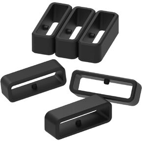 Fastener Rings Compatible with Garmin Instinct 2/Instinct/Forerunner 35/Forerunner 30 Bands(Pack of 6) Security Loop Rubber Buckle Holder Band Keeper for Instinct 2 Smartwatch