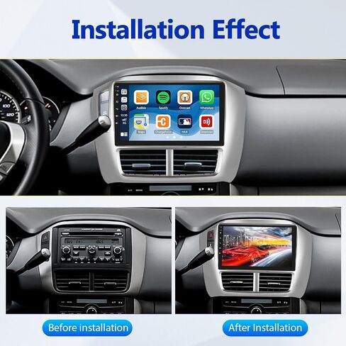 [2+64G] Android 13 Car Stereo for Honda Pilot 2006-2008 with Apple Carplay&Android Auto,9 Inch Touch Screen Car Radio with Mirror Link GPS WiFi Bluetooth FM/RDS SWC Dual USB/AUX-in+Backup Camera in Saudi Arabia
