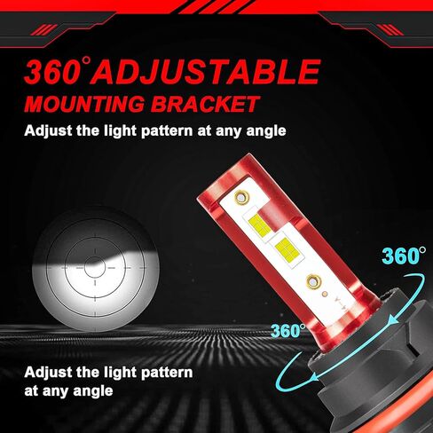 مناسب (2005-2012) لمصابيح PATHFINDER LED الأمامية، 9007/HB5 شعاع مزدوج عالي منخفض + H11/H8/H16 مصابيح الضباب LED الأمامية 500% سطوع 38000LM 6500K أبيض بارد 4 قطع in Kuwait