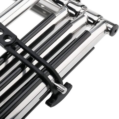 Amarine Made 3 Step Boat Ladder with Screws Stainless Steel Telescoping Ladder, Slide Under Platform Mount Boarding Ladder in Saudi Arabia