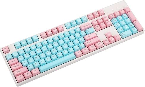 NPKC 61 87 104 Keys Miami Thick PBT OEM Profile Keycap for MX Switches GH60 Tenkeyless Mechanical Gaming Keyboard (Only Keycap) (104 Blank) in Saudi Arabia