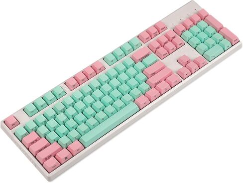 NPKC 61 87 104 Keys Miami Thick PBT OEM Profile Keycap for MX Switches GH60 Tenkeyless Mechanical Gaming Keyboard (Only Keycap) (104 Blank) in Saudi Arabia