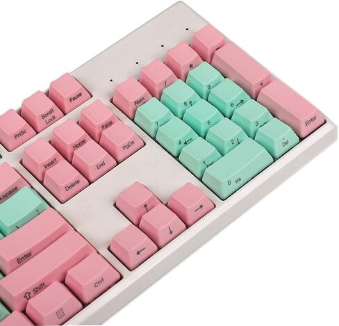 NPKC 61 87 104 Keys Miami Thick PBT OEM Profile Keycap for MX Switches GH60 Tenkeyless Mechanical Gaming Keyboard (Only Keycap) (104 Blank) in Saudi Arabia