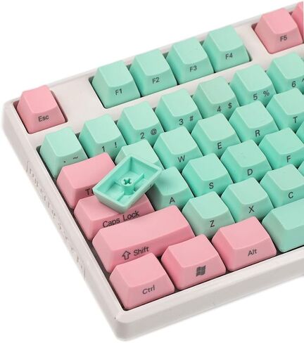 NPKC 61 87 104 Keys Miami Thick PBT OEM Profile Keycap for MX Switches GH60 Tenkeyless Mechanical Gaming Keyboard (Only Keycap) (104 Blank) in Saudi Arabia