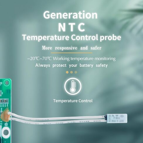 20S BMS 72V 20A Li-ion PCB لوح حماية مع توازن وNTC، عشر حماية وظيفية، منفذ مشترك، لتخزين الطاقة الشمسية، حزمة بطارية ليثيوم أيون in Kuwait