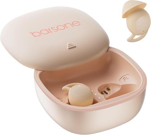 سماعات أذن للنوم من بارسون للنوم الجانبي، سماعات بلوتوث لاسلكية صغيرة غير مرئية 5.3 مايكرو بخاصية إلغاء الضوضاء أثناء النوم، سماعات أذن مخفية للأذنين الصغيرة أثناء النوم والعمل والتمرين (وردي) in Kuwait