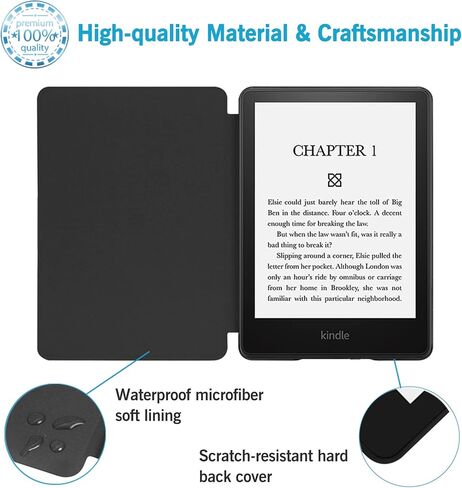 حافظة لجهاز Kindle Paperwhite الجديد كليًا بشاشة مقاس 6.8 بوصة (إصدار الجيل الحادي عشر 2021 فقط - لن يناسب أجهزة Kindle من الجيل السابق) مع تنبيه/غفو تلقائي، قزحية in Saudi Arabia