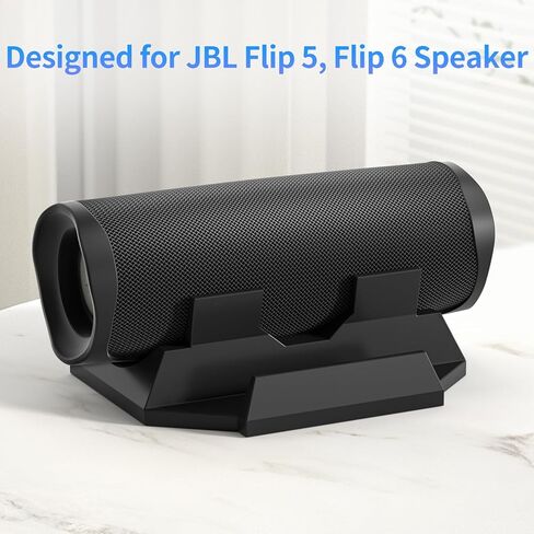 حامل مكبر صوت مكتبي عالي التحمل لجهاز JBL Flip 5، ومكبر صوت Flip 6 والهاتف الذكي لتوفير مساحة على الطاولة لجهاز JBL Flip 5، وحامل حامل مكتب JBL Flip 6، أسود in Kuwait