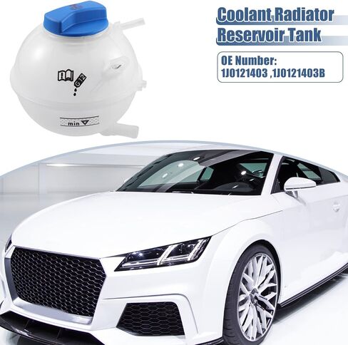 X AUTOHAUX Coolant Radiator Reservoir Tank 1J0121403 Coolant Overflow Expansion Bottle with Cap and Sensor for Audi TT in Saudi Arabia