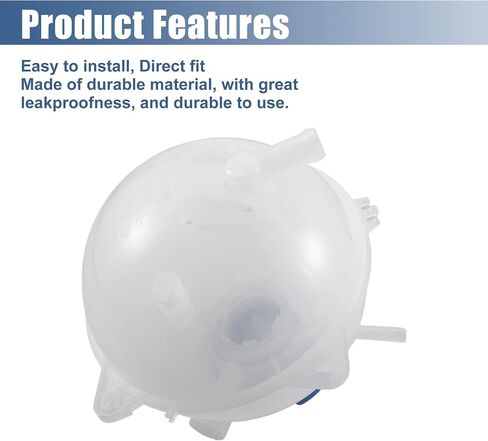 X AUTOHAUX Coolant Radiator Reservoir Tank 1J0121403 Coolant Overflow Expansion Bottle with Cap and Sensor for Audi TT in Saudi Arabia