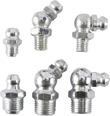 تركيبات الشحوم، 240 قطعة SAE ومجموعة تركيبات الشحوم المترية مع 120 قطعة من أغطية تركيب الشحوم، وتركيبات مسدس الشحوم القياسية مثالية لاستبدال تركيبات زيرك المفقودة أو المكسورة in Kuwait