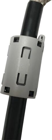 Inner Diameter 0.43inch (11mm) Noise Filter Ferrite Core Ferrite Clamps Ferrite Clips on Data or Power Cables Ferrite Chokes Black or Grey 4pcs/Pack (Black) in Saudi Arabia