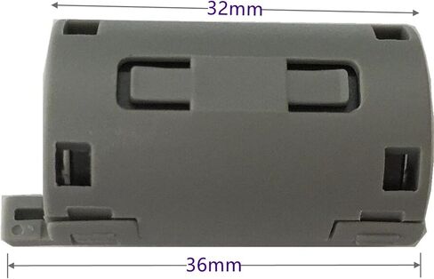 Inner Diameter 0.43inch (11mm) Noise Filter Ferrite Core Ferrite Clamps Ferrite Clips on Data or Power Cables Ferrite Chokes Black or Grey 4pcs/Pack (Black) in Saudi Arabia