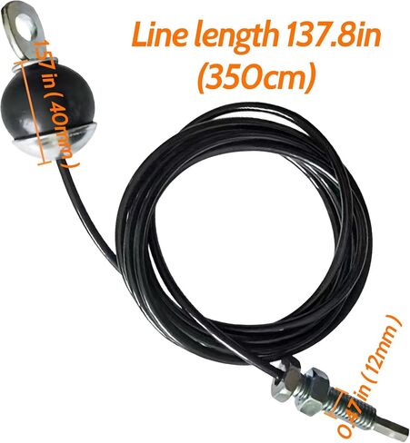 Fitness Pulley Cable Fitness Gym Replacement Cable Thick 5mm Heavy Duty Steel Wire Rope Cord Pulley Machine Accessories Non-Slip Cable Pulley Attachments for Gym Home Cable Pulley Machine in Kuwait