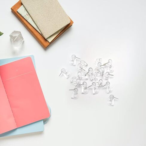 100 قطعة من خطافات دبابيس الدفع من K&janet6am، مسامير دبابيس برؤوس بلاستيكية، مسامير إبهام حائطية شفافة، دبابيس دفع شفافة لجدار القماش، تقويم صور خريطة لوحة إعلانات الفلين، اللوازم المدرسية للمكتب المنزلي in Kuwait