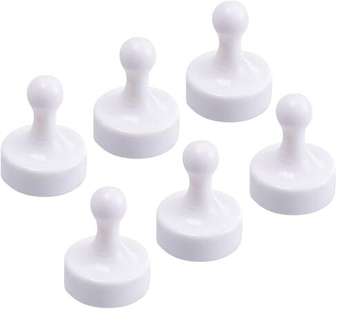 6PCS Push pin Magnets Strong,Colorful Pawn Shaped Magnets(10 Colors),Large Magnets for whiteboard, Fridge,Map,Calendar,Glass Board,Heavy Duty Magnets, Suitable for Home,Office and School in Saudi Arabia