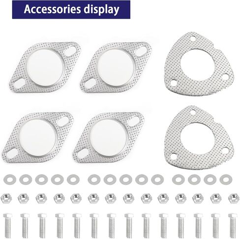 محول حفاز عالي التدفق على طراز المصنع متوافق مع 2009-2017 شيفروليه ترافيرس/2008-2017 بويك إنكليف/2007-2017 جي إم سي أكاديا/2007-2010 ساتورن أوتلوك 3 قطع (متوافق مع وكالة حماية البيئة) in Kuwait