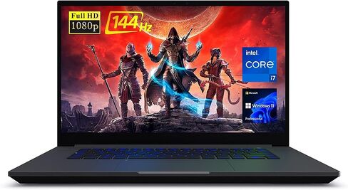 NUC Intel X15 Gaming Laptop, 144Hz 15.6"" FHD Display, Intel Core i7-12700H, Newest Intel Arc A550M Graphics, 16GB DDR5 RAM, 1TB SSD, IR Camera, RGB Backlit Keyboard, Wi-Fi 6, Windows 11 Pro, Black in Saudi Arabia