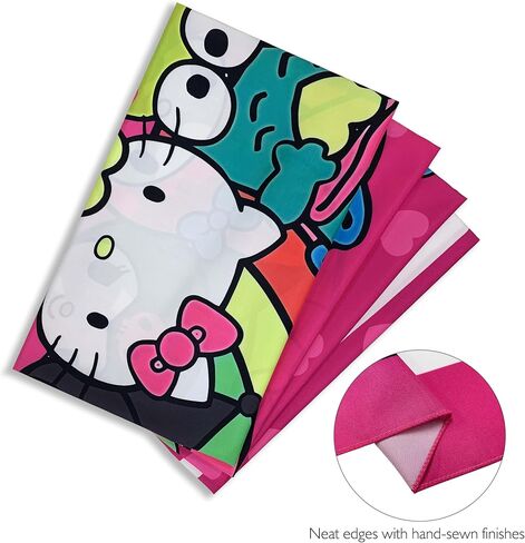 Hello Kitty Tapestry-Hello Kitty Room Decor-Hello Kitty Poster-Hello Kitty Party Decorations-Happy Birthday Backdrop for Kawaii Sanro Theme Party-59x51inch in Saudi Arabia