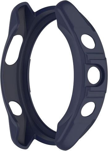 Cover Compatible with Garmin Forerunner 965 Case Soft TPU Anti-Scratch Bezel Bumper Frame Coverage Protective Shell Watch Accessories(Black&Black) in Kuwait