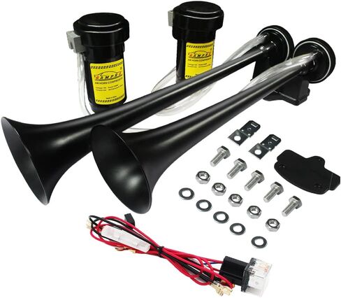 12 فولت بوق هوائي زنك بوق شاحنة بوق هوائي مع ضاغط لأي مركبات 12 فولت شاحنات لوريس قطارات قوارب سيارات in Kuwait