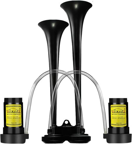 12 فولت بوق هوائي زنك بوق شاحنة بوق هوائي مع ضاغط لأي مركبات 12 فولت شاحنات لوريس قطارات قوارب سيارات in Kuwait