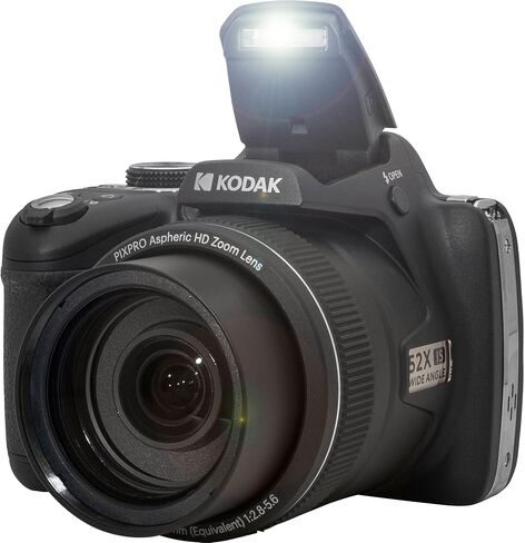 حزمة الكاميرا الرقمية Kodak PIXPRO AZ528 (أسود) مع بطاقة ذاكرة 32 جيجابايت + حافظة كاميرا + محفظة بطاقة الذاكرة + واقيات الشاشة + الملحقات in Saudi Arabia