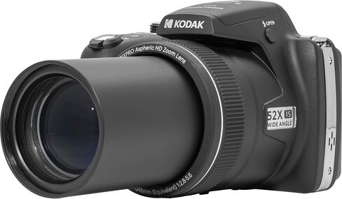 حزمة الكاميرا الرقمية Kodak PIXPRO AZ528 (أسود) مع بطاقة ذاكرة 32 جيجابايت + حافظة كاميرا + محفظة بطاقة الذاكرة + واقيات الشاشة + الملحقات in Saudi Arabia