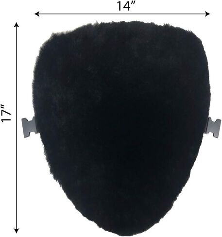وسادة غطاء مقعد الدراجة النارية من جلد الغنم Skwoosh، صوف طبيعي من القطيفة الطبيعية للتحكم في درجة الحرارة في الصيف والشتاء وتبطين للراحة (المقعد الخلفي - خلفي) in Kuwait