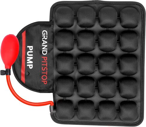 GRAND PITSTOP Motorcycle Air Seat Cushion with Inflatable Bubble Air Pads with Breathable Mesh Cover & Non-Skid Bottom Compatible for Cruiser Motorcycle in Saudi Arabia