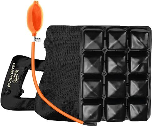 GRAND PITSTOP Motorcycle Air Seat Cushion with Inflatable Bubble Air Pads with Breathable Mesh Cover & Non-Skid Bottom Compatible for Cruiser Motorcycle in Saudi Arabia