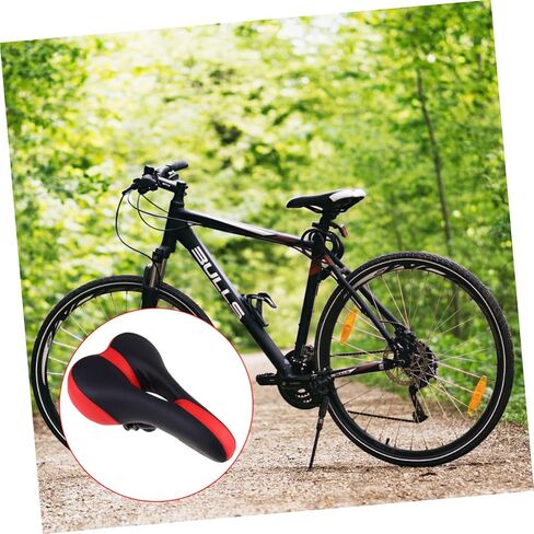 1pc Bicycle Seat Kids Gel Trail Bike Kids Seating Wide Bike Saddle Cushion MTB Saddle Thickened Saddle for Mountain Bike Comfortable Seat for Bikes Bike Seat Bike Cover Sponge in Saudi Arabia