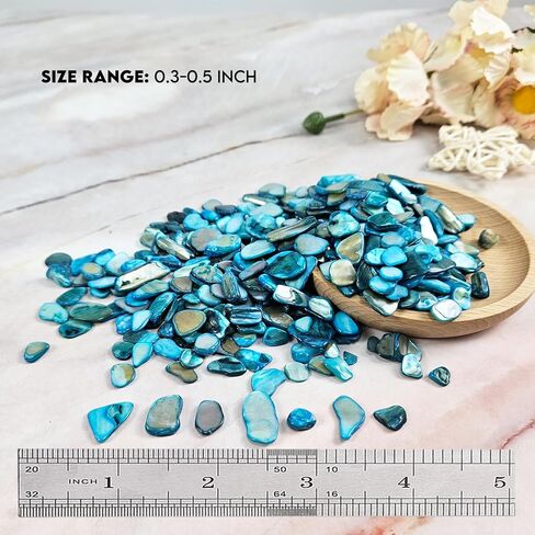 Natural Crushed Shells Chips Irregular Mother of Pearl Seashell Fragments Sea Shell Pieces for DIY Crafts, Vase Filler, Decorating, Home Décor in Saudi Arabia