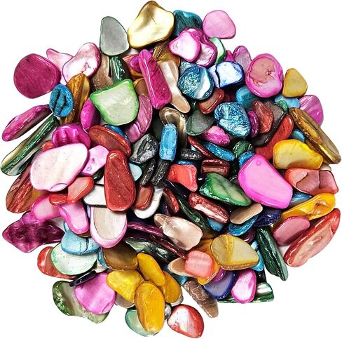 Natural Crushed Shells Chips Irregular Mother of Pearl Seashell Fragments Sea Shell Pieces for DIY Crafts, Vase Filler, Decorating, Home Décor in Saudi Arabia
