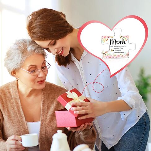 هدية للأم من ابنة قطعة أحجية من الأكريليك المنقوش - هدايا عيد ميلاد فريدة للأم من الابنة والابن in Saudi Arabia