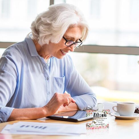 هدية للأم من ابنة قطعة أحجية من الأكريليك المنقوش - هدايا عيد ميلاد فريدة للأم من الابنة والابن in Saudi Arabia