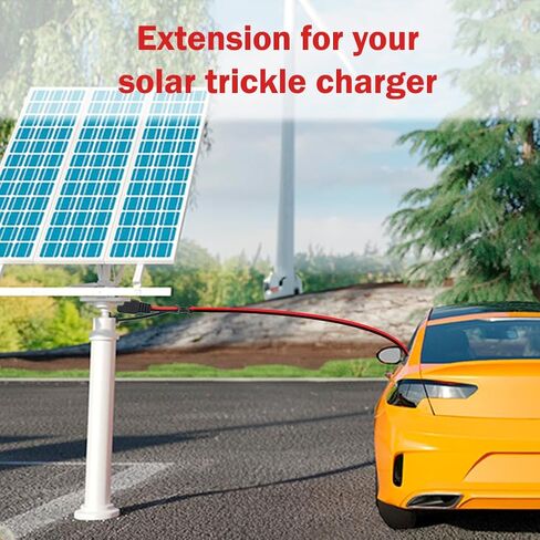 SAE كابل تمديد 16 مقياس، 25FT SAE تمديد الحبل الثقيلة 16AWG فصل سريع موصل SAE 2Pin للسيارات، لوحة للطاقة الشمسية، البطارية، دراجة نارية، سيارات، RV in Kuwait