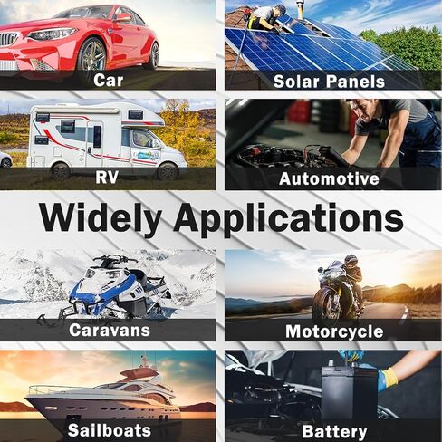 SAE كابل تمديد 16 مقياس، 25FT SAE تمديد الحبل الثقيلة 16AWG فصل سريع موصل SAE 2Pin للسيارات، لوحة للطاقة الشمسية، البطارية، دراجة نارية، سيارات، RV in Kuwait