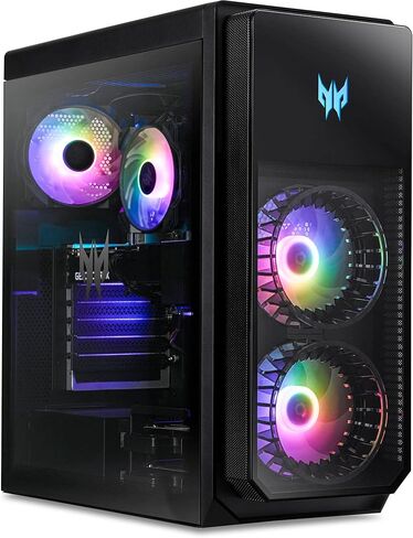 كمبيوتر مكتبي للألعاب acer Predator Orion 5000 (Intel i7-12700F 12-Core، GeForce RTX 3080، 32GB DDR5، 3TB HDD (3.5)، WiFi 6E، BT 53.2، Backlit KYB، ماوس USB، Win 11 Pro) مع Dockztorm Hub in Saudi Arabia