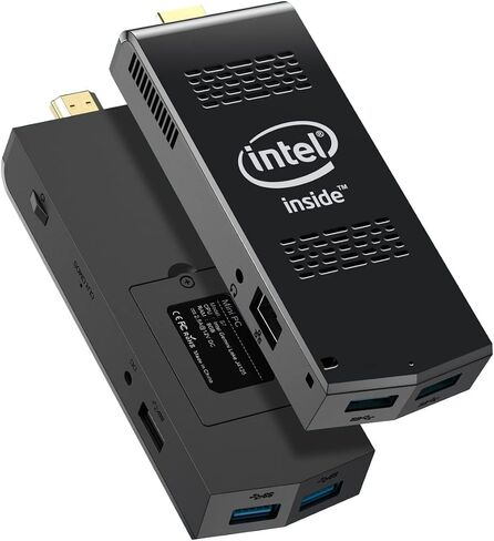 PC Stick with Intel Celeron J4125 Windows 11 Pro 8GB DDR4 128GB SSD Mini Computer Stick Support UHD 4K 60Hz WiFi 2.4G/5G Gigabit Ethernet BT 4.2 in Saudi Arabia
