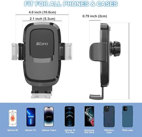 Car Phone Holder Dashboard Mount, Universal Long Arm Suction Cup Cell Phone Holder for Car Dash & Windshield & Air Vent in Kuwait