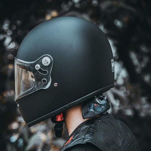 VCOROS A600 Unisex-Adult Full Face Retro Motorcycle Helmet with Graphic Fiberglass Shell DOT Touring Bobber in Saudi Arabia