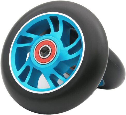2Pcs 100 mm Pro Stunt Scooter Wheels with Abec 9 Bearings for MGP/Razor/Lucky/Envy/Vokul Pro Scooters Replacement Wheels in Saudi Arabia