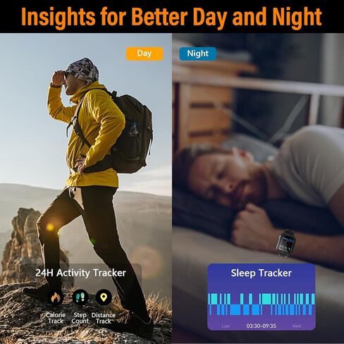 ساعة ذكية للرجال والنساء مع مكالمة بلوتوث، 2 بوصة قرص DIY مع معدل ضربات القلب والأكسجين في الدم ومتتبع اللياقة البدنية أثناء النوم وإخطار الطقس و100 وضع رياضي لهاتف Android iOS in Kuwait