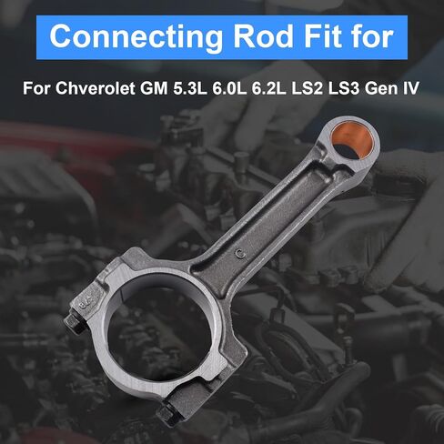 Floating Pin Connecting Rod w/Bushing Replacement for 1997-2013 Chevy GM LS2 LS3 Gen IV 5.3L 6.0L 6.2L 12577583, 12617570 in Saudi Arabia