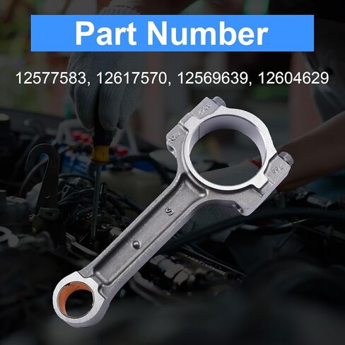 Floating Pin Connecting Rod w/Bushing Replacement for 1997-2013 Chevy GM LS2 LS3 Gen IV 5.3L 6.0L 6.2L 12577583, 12617570 in Saudi Arabia