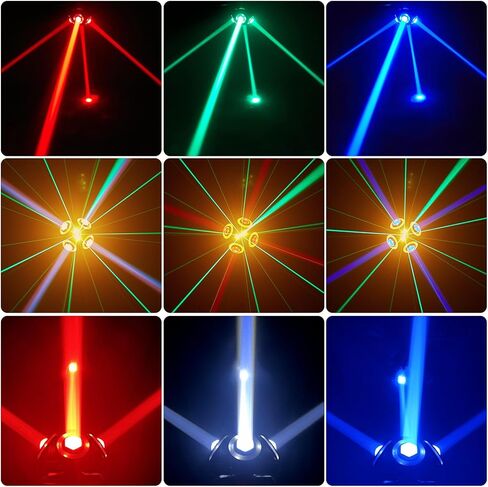 70W DJ Light 3 in 1 4 * 10W RGBW Moving Head DJ Lights with DMX 512 13CH,Sound Activated Stage Light for Disco Dance Hall Party Bar Performance Christmas in Kuwait