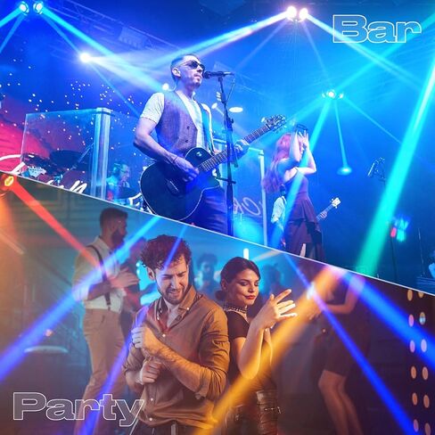 70W DJ Light 3 in 1 4 * 10W RGBW Moving Head DJ Lights with DMX 512 13CH,Sound Activated Stage Light for Disco Dance Hall Party Bar Performance Christmas in Kuwait